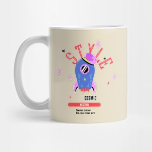 Cosmic Western Confirmed Starship Real Wild Cosmic West Design Mug